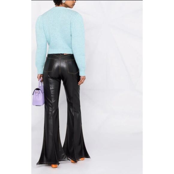 Alessandra Rich Pearl-Embellished V-Neck Cardigan - Picture 4 of 8